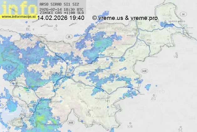 Radarska karta padavin