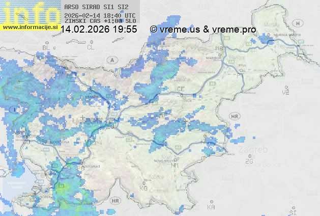 Radarska karta padavin