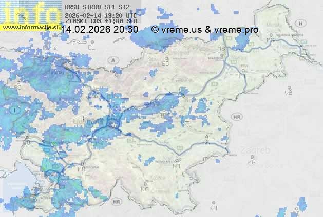 Radarska karta padavin