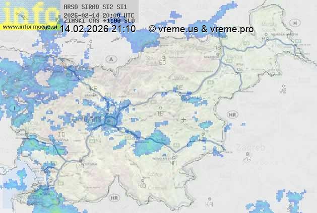 Radarska karta padavin