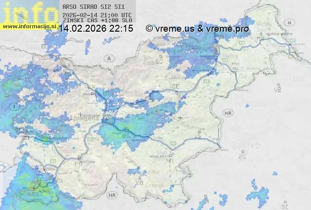 Radarska karta padavin