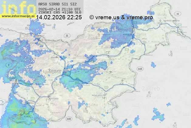 Radarska karta padavin