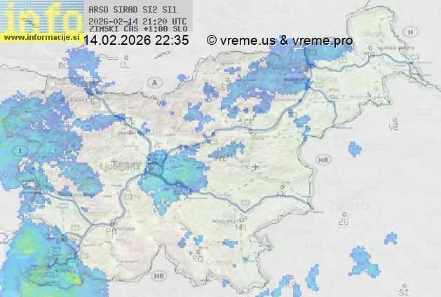 Radarska karta padavin