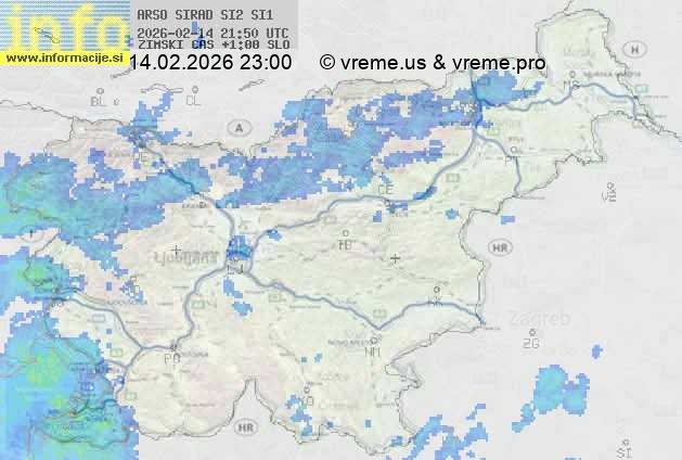 Radarska karta padavin