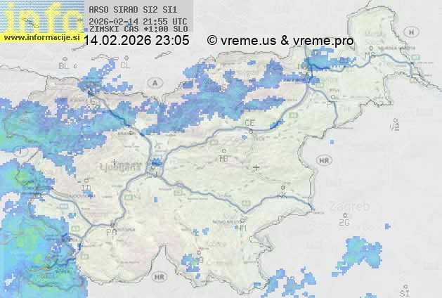 Radarska karta padavin