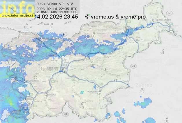 Radarska karta padavin