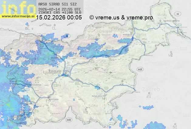 Radarska karta padavin