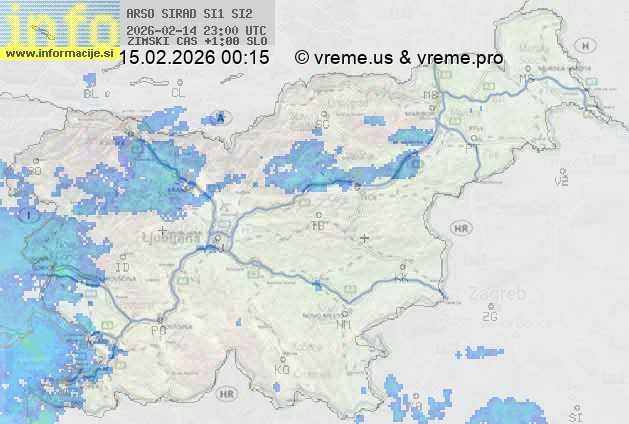 Radarska karta padavin