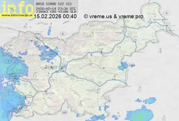 Radarska karta padavin