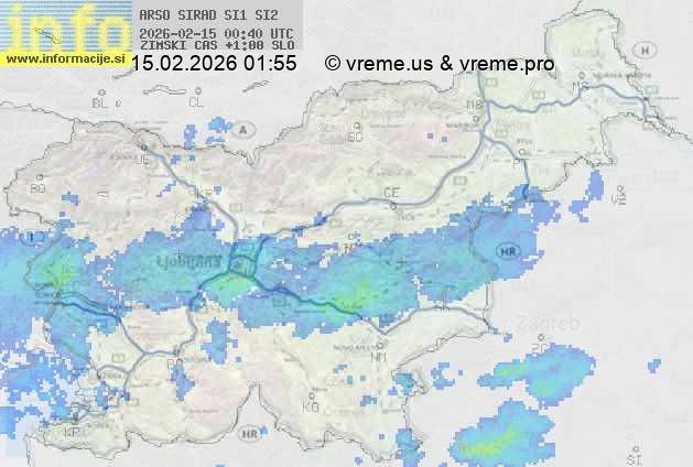 Radarska karta padavin