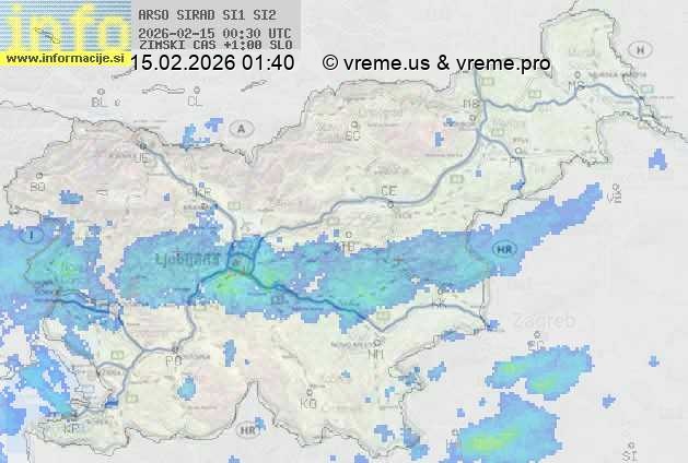Radarska karta padavin
