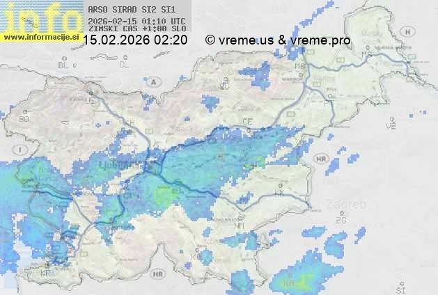 Radarska karta padavin
