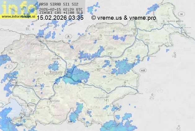 Radarska karta padavin
