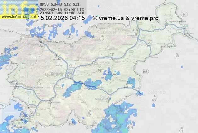 Radarska karta padavin