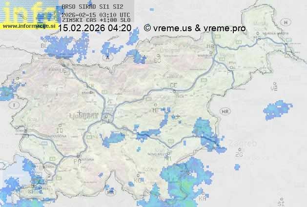 Radarska karta padavin