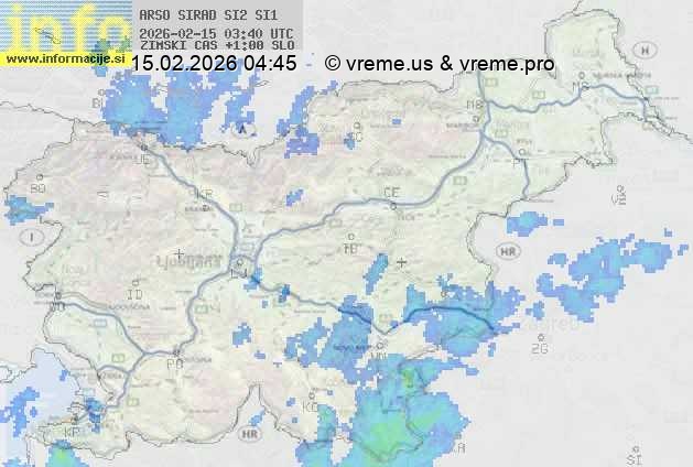 Radarska karta padavin