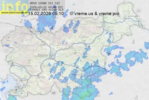 Radarska karta padavin