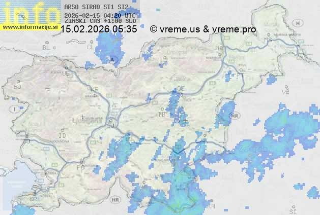 Radarska karta padavin
