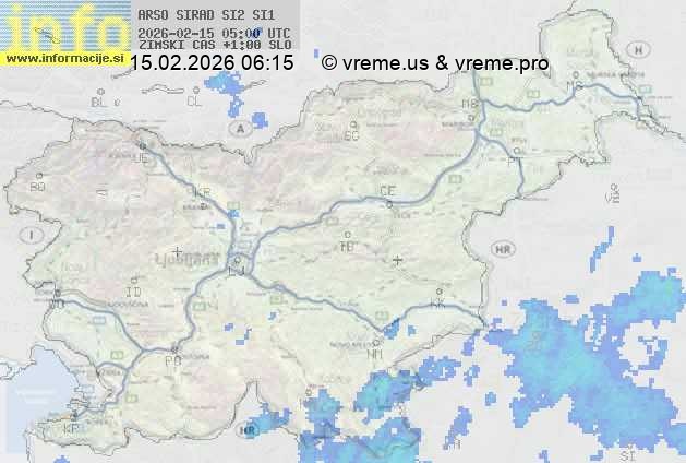 Radarska karta padavin