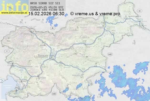 Radarska karta padavin