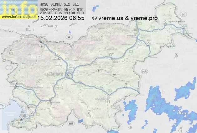 Radarska karta padavin