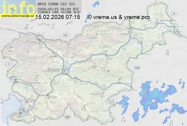 Radarska karta padavin