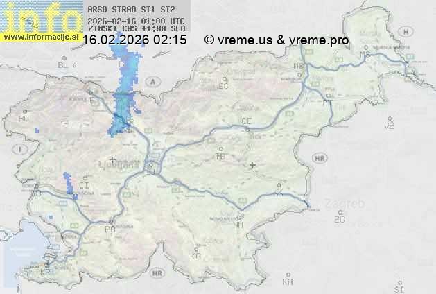 Radarska karta padavin