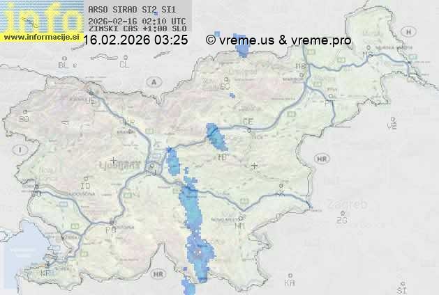 Radarska karta padavin