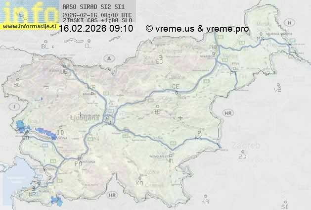 Radarska karta padavin