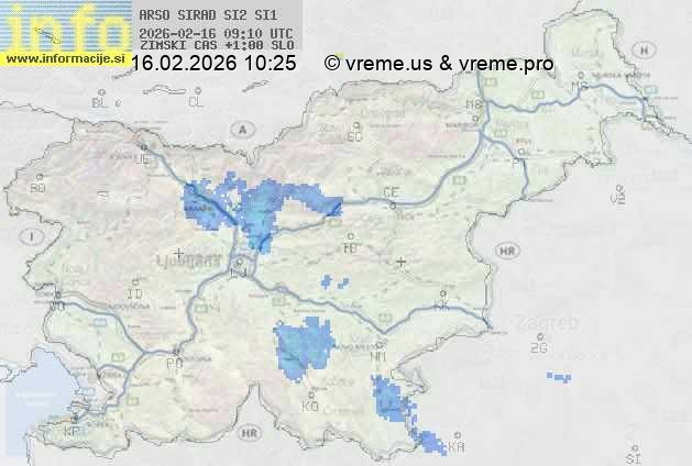 Radarska karta padavin