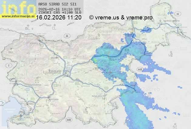 Radarska karta padavin