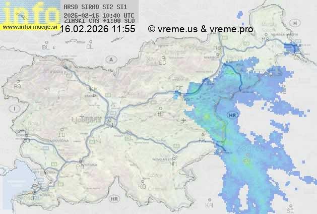 Radarska karta padavin