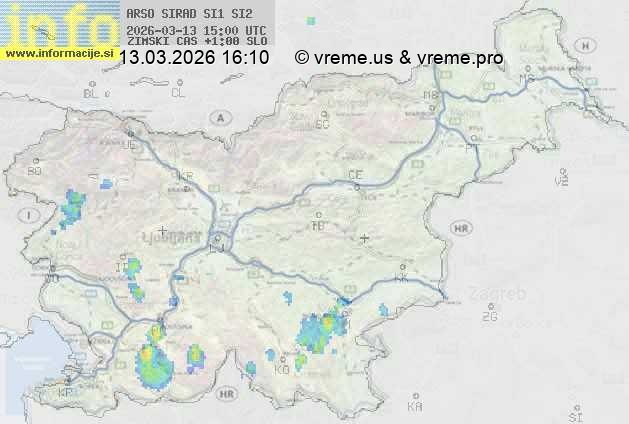 Radarska karta padavin