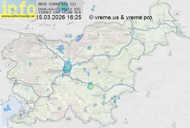 Radarska karta padavin