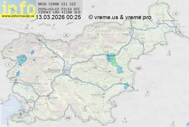 Radarska karta padavin