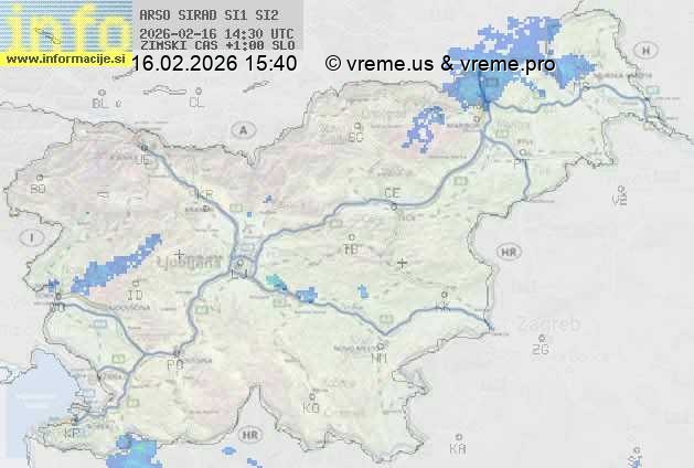 Radarska karta padavin