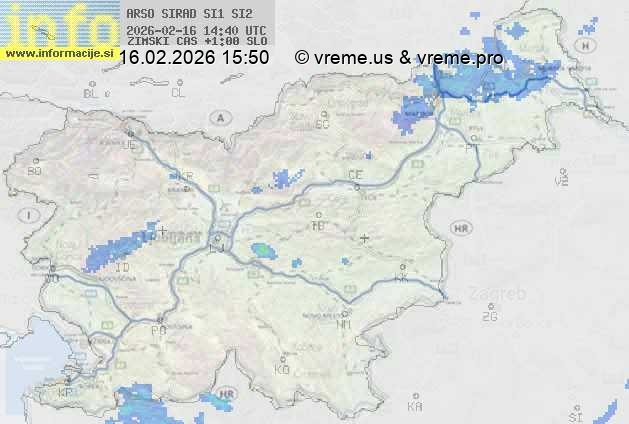 Radarska karta padavin