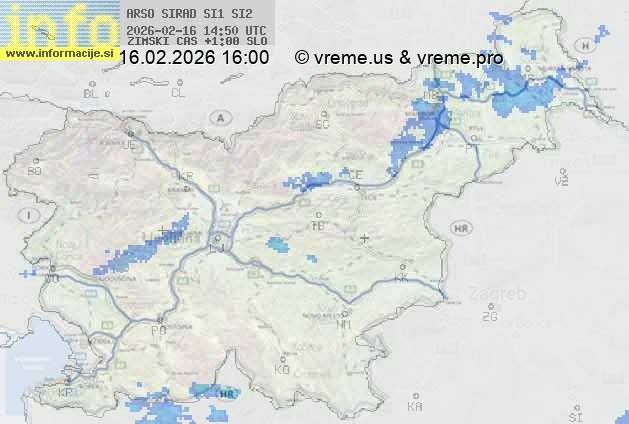 Radarska karta padavin