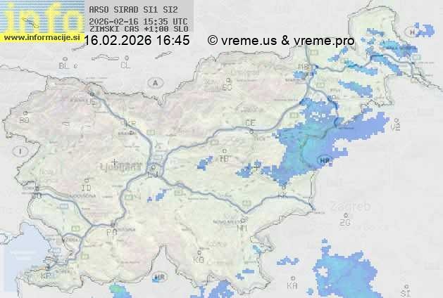 Radarska karta padavin
