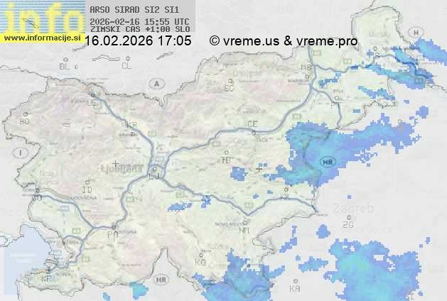 Radarska karta padavin