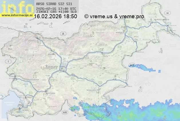 Radarska karta padavin