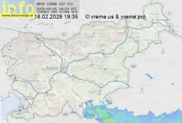 Radarska karta padavin
