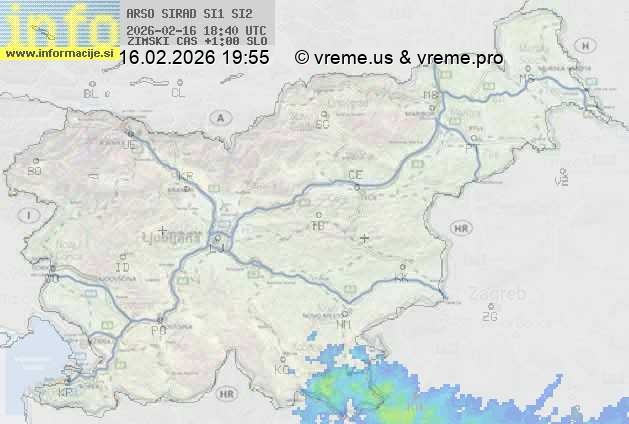 Radarska karta padavin