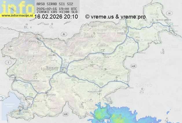 Radarska karta padavin