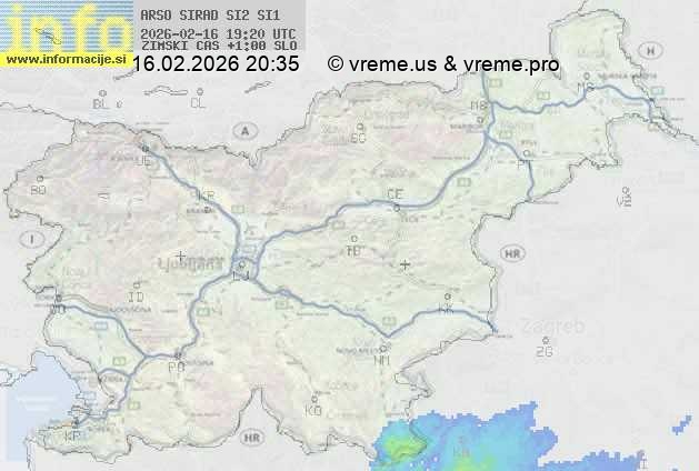 Radarska karta padavin