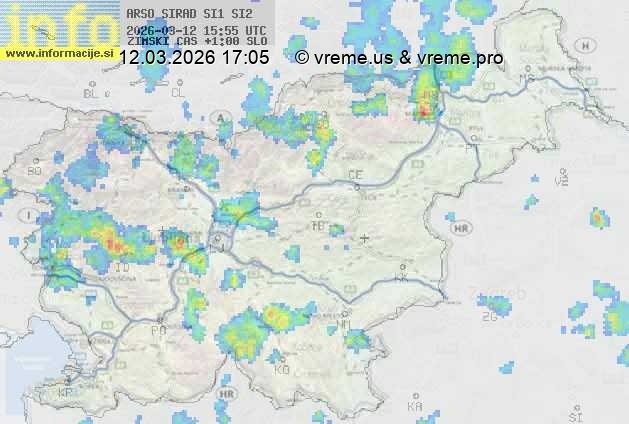 Radarska karta padavin