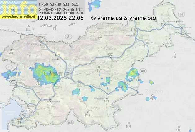 Radarska karta padavin