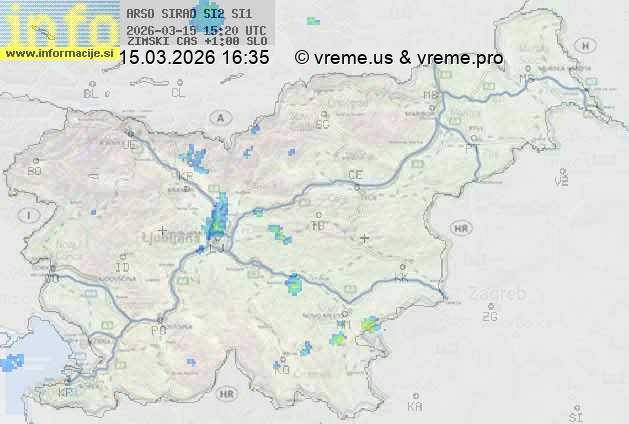 Radarska karta padavin