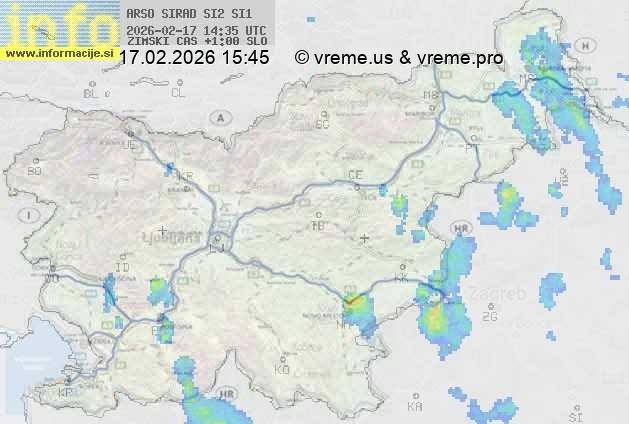 Radarska karta padavin