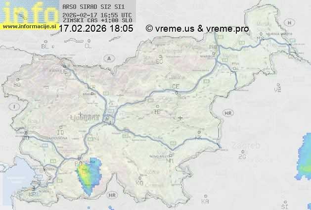 Radarska karta padavin